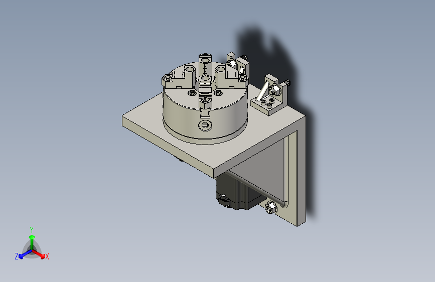 G00542-使用谐波驱动和角板的+CNC+第+4+轴