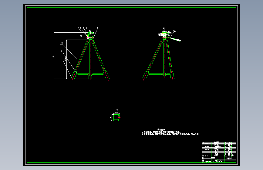 CCD提升钢丝绳直径检测系统设计光学系统及机械结构设计【3张CAD图纸】