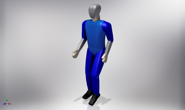 092-人物模型-人 蓝色衣服的人 SW