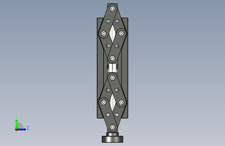 7-x-4-lab-jack-2-26-vertical-travel-直线台 左侧视图
