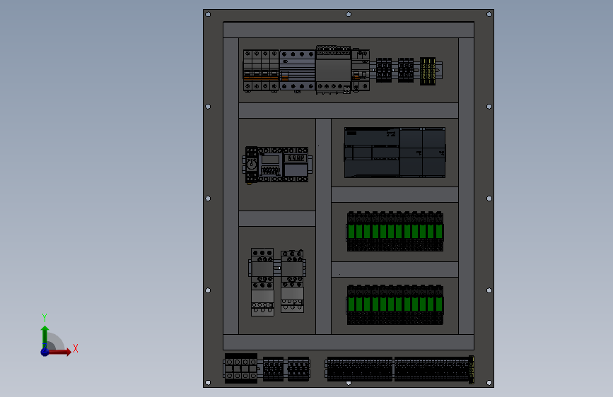 electric-power-distribution-panel-简单而老式的配电配电板