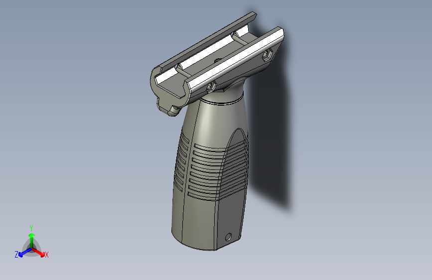 043-玩具枪-MP Nein v2 Tacticool 握把  STL  STEP