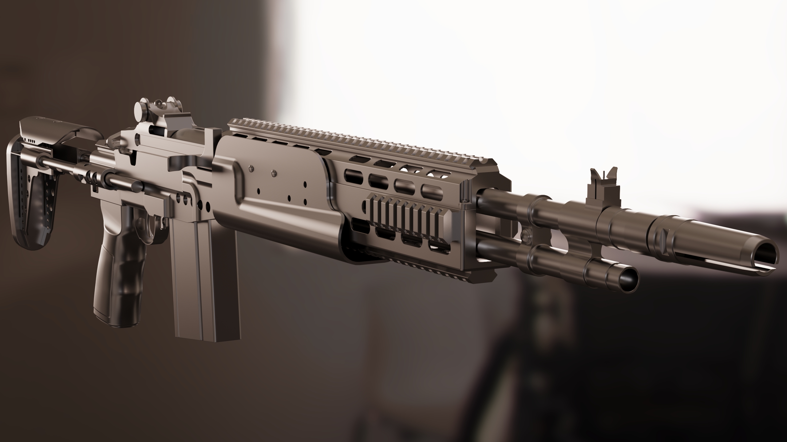 042-玩具枪-Mk14 增强型  STEP