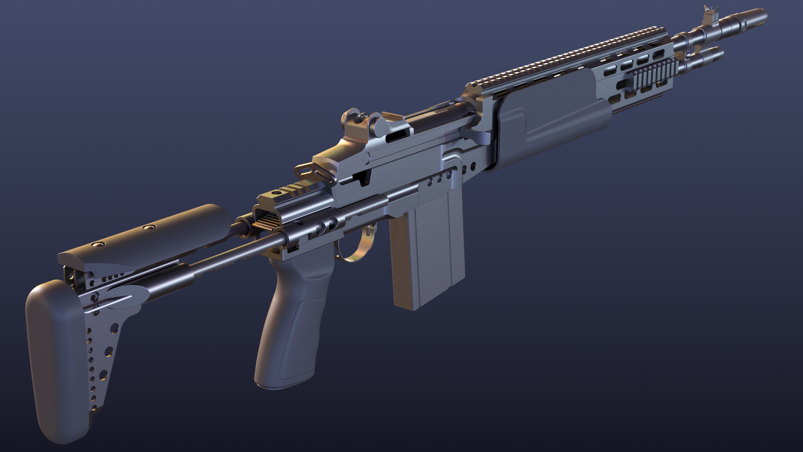 042-玩具枪-Mk14 增强型  STEP