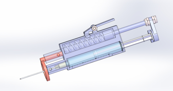 医用高压针概念模型3D图纸 Solidworks设计