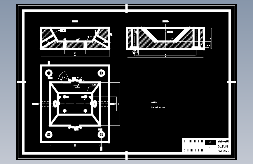 刷座注塑模设计【6张CAD图纸】