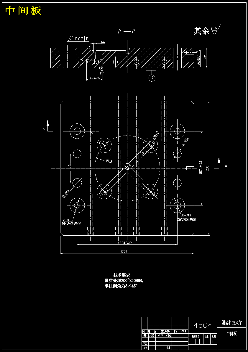 雪碧瓶盖注塑模设计【16张CAD图纸】