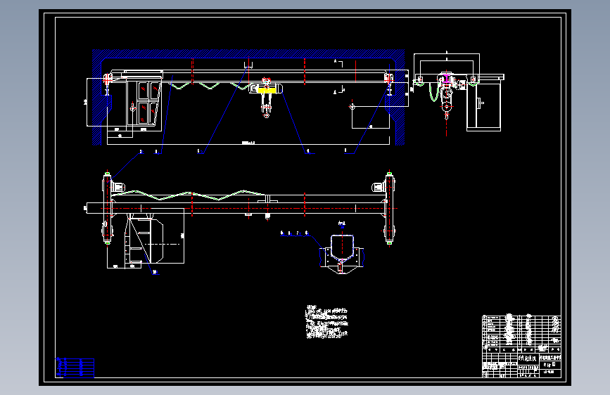LD-10单梁桥式起重机总体及起升机构设计【含6张CAD图纸】