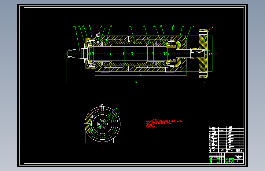 M7130平面磨床主轴系统改造设计含8张CAD图
