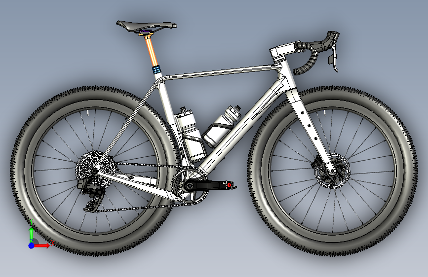 Y5108-自行车+gravel-bike+STP(2) 正面视图