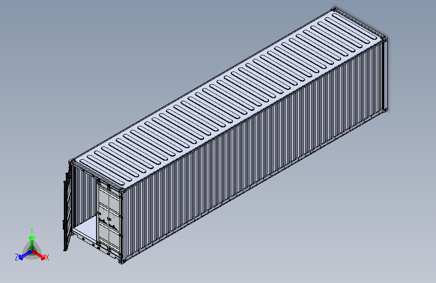 Y5192-集装箱++40ft-high-cube-shipping-container+STP