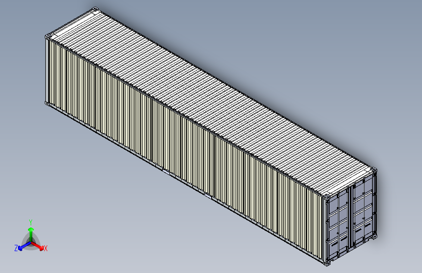Y5195-集装箱++45-ft-high-cube-container+STP