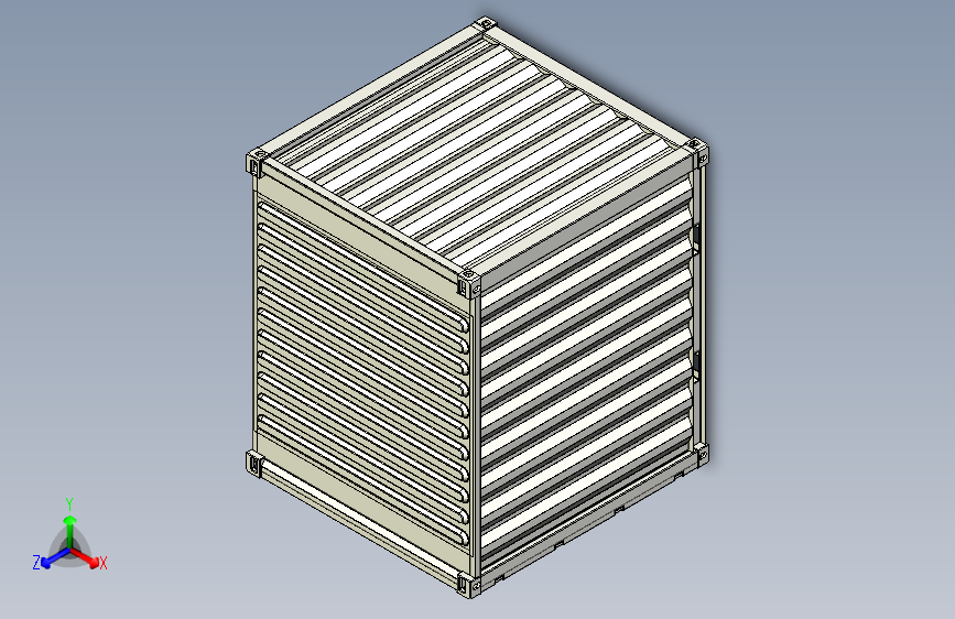 Y5199-集装箱++Container_10ft+STP