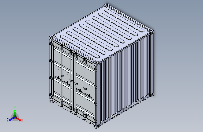 Y5251-集装箱++10ft-high-cube-shipping-container+STP+IGS