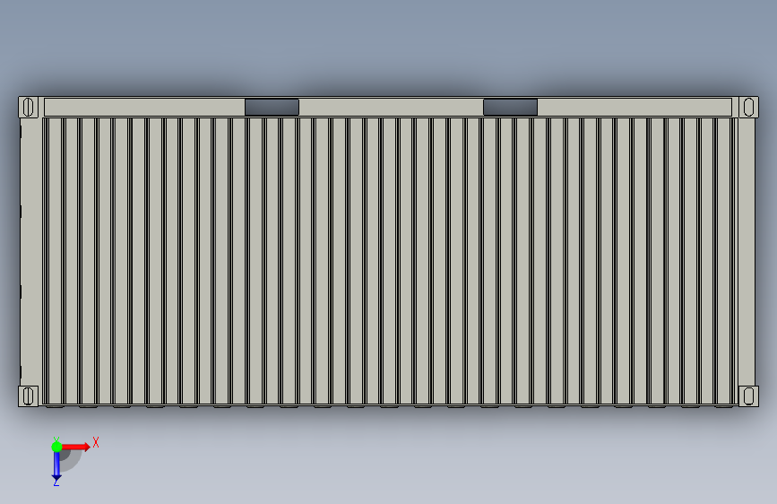 Y5253-集装箱++20ft+609meters+container+STP_STEP_模型图纸下载 – 懒石网