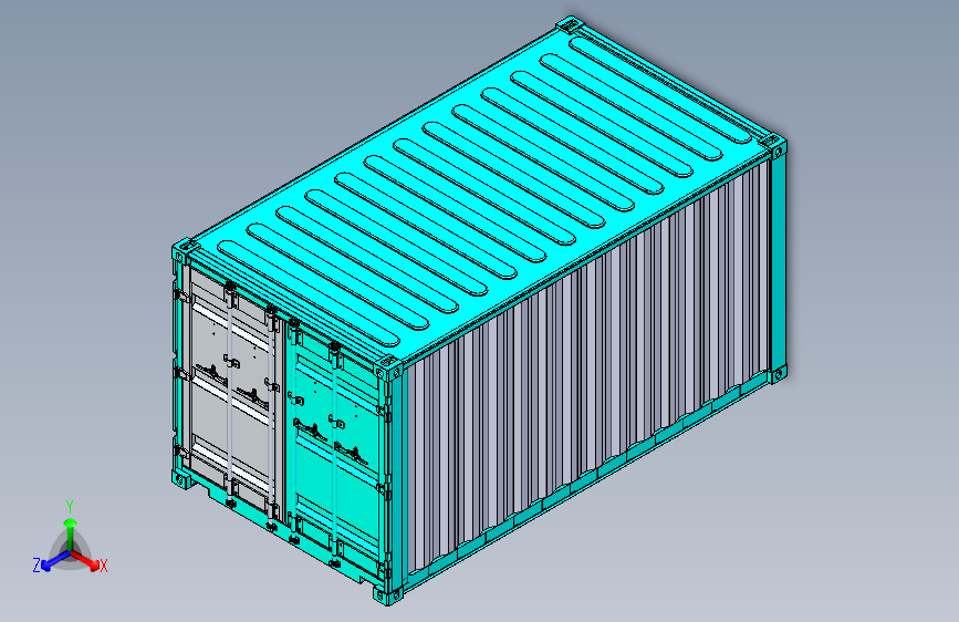 Y5252-集装箱++15+ft+standart+container+SW+STP+IGS