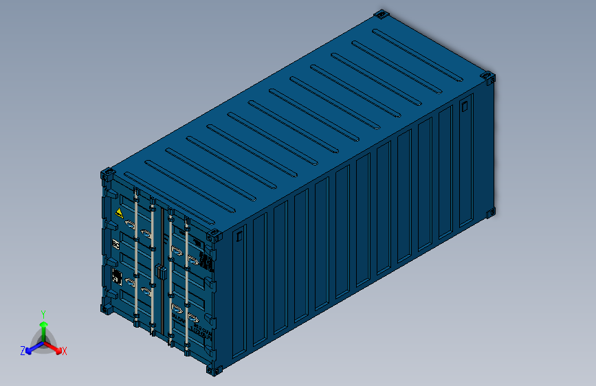 Y5255-集装箱++20ft-container+SW