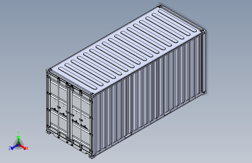Y5257-集装箱++20ft-high-cube-shipping-container+STP