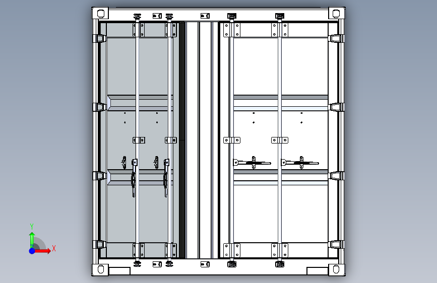 Y5260-集装箱++20ft-shipping-container+STP+IGS_STEP_模型图纸下载 – 懒石网