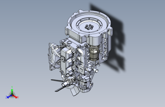 Y5373-Kubota+D1503发动机模型3D图纸+STEP格式