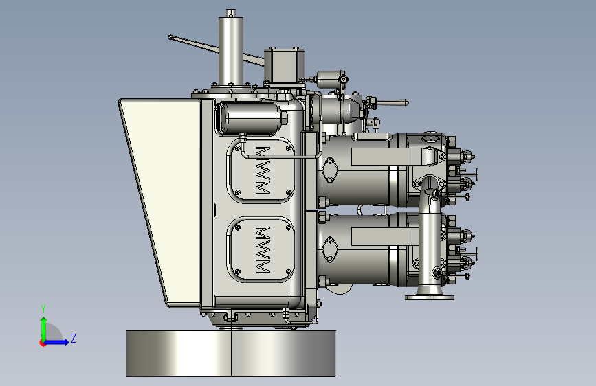 Y5391-mwm-sh19z-old-stationary-engine-1933+SE+STP 左侧视图