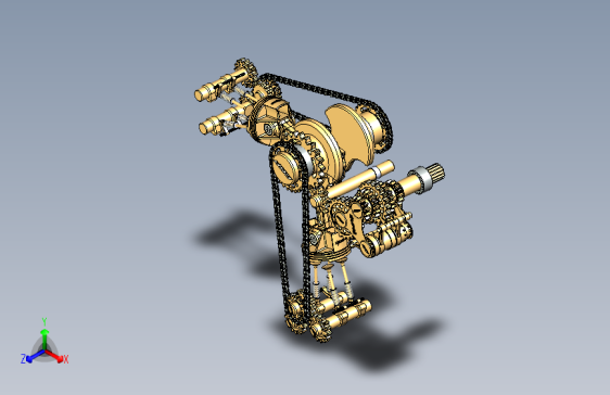 Y5398-Pinki双缸发动机内部结构3D图纸+Solidworks设计+附IGS