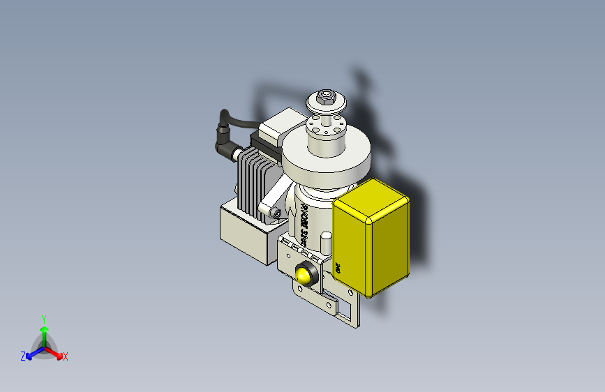 Y5417-ryobi-31ccm微型发动机3D图纸+INVENTOR设计+附STP格式