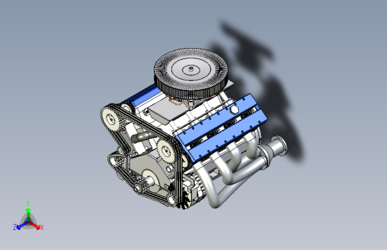 Y5452-V8+Engine+VMS-85发动机