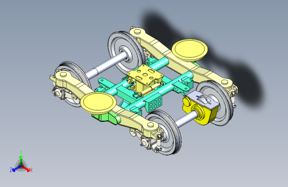 Y5560-动力转向架（含特征）3D模型图纸+Solidworks设计+附STEP