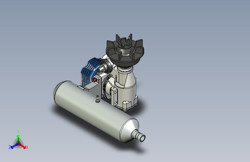 Y5625-航空发动机+Supertigre+g51航模引擎三维建模图纸+solidworks设计