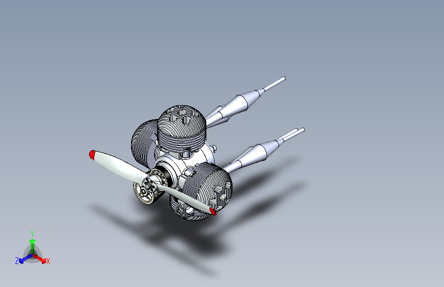 Y5631-航空发动机+X-Engine航空引擎三维建模图纸+solidworks2015设计