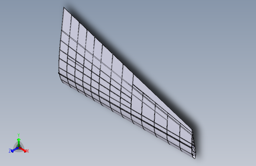 Y5651-航空发动机+机翼结构+铝合金固定翼飞机机翼内部结构+3D建模模型图纸