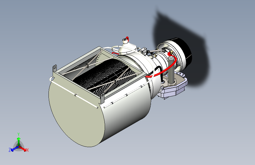 Y5676-霍尼韦尔+Honeywell+AGT1500燃气涡轮发动机3D图纸+solidworks设计+附STP