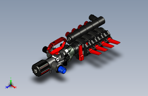 Y5691-卡拉布雷托发动机3D模型图纸+SolidWorks设计