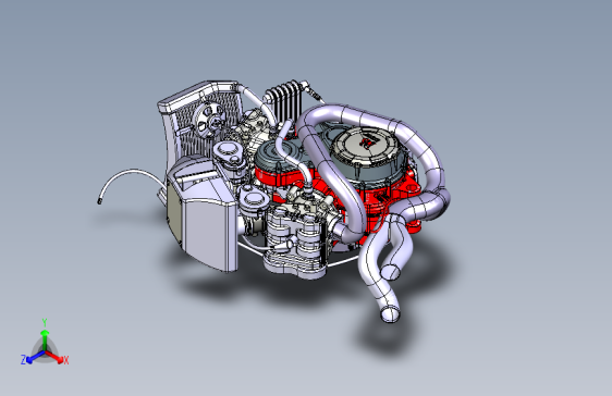 Y5718-摩托车发动机建模3D图纸+CATIA+V5+R21设计