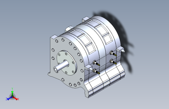 Y5737-全尺寸转子发动机3D模型图纸+Solidworks设计