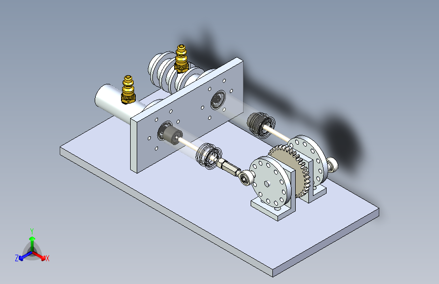Y5758-斯特林发动机+alpha斯特林发动机+SolidWorks