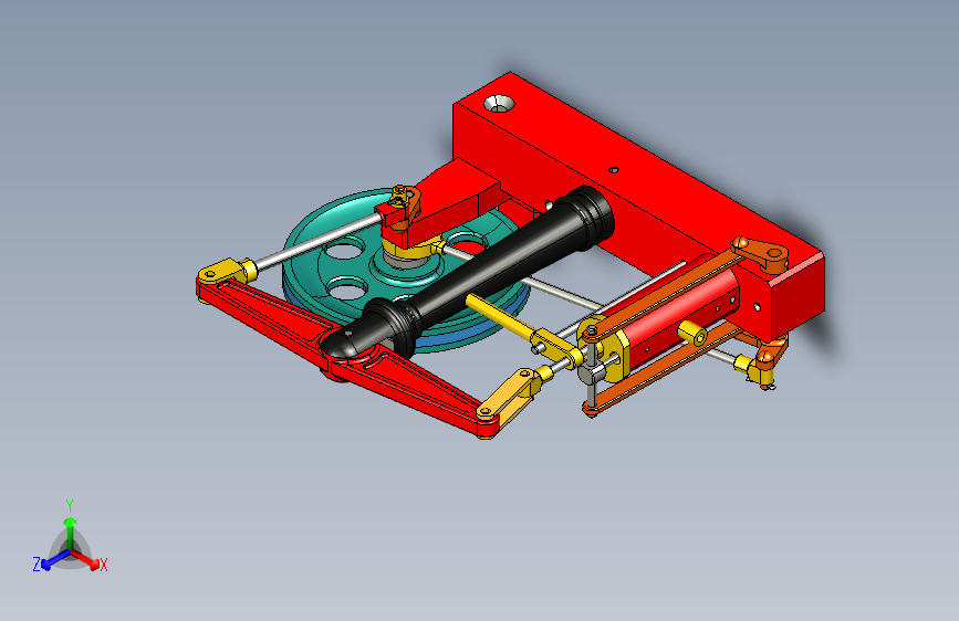 Y5765-斯特林发动机+horizontal-beam-engine-with-centrifugal-pump+CATIA+IGS