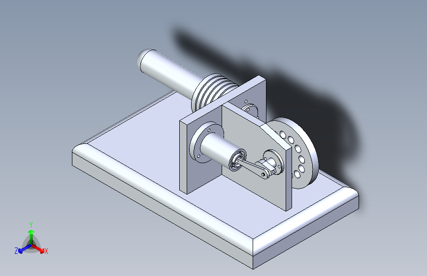 Y5767-斯特林发动机+Igor+K.的斯特林发动机设计资料+solidworks三维建模及PDF平面图