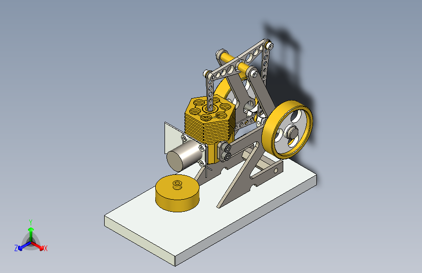 Y5776-斯特林发动机+zulu+alpha的+斯特灵发动机三维建模图纸+solidworks设计