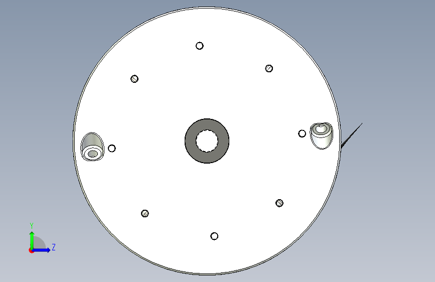 Y5775-斯特林发动机+toroidal-engine 左侧视图