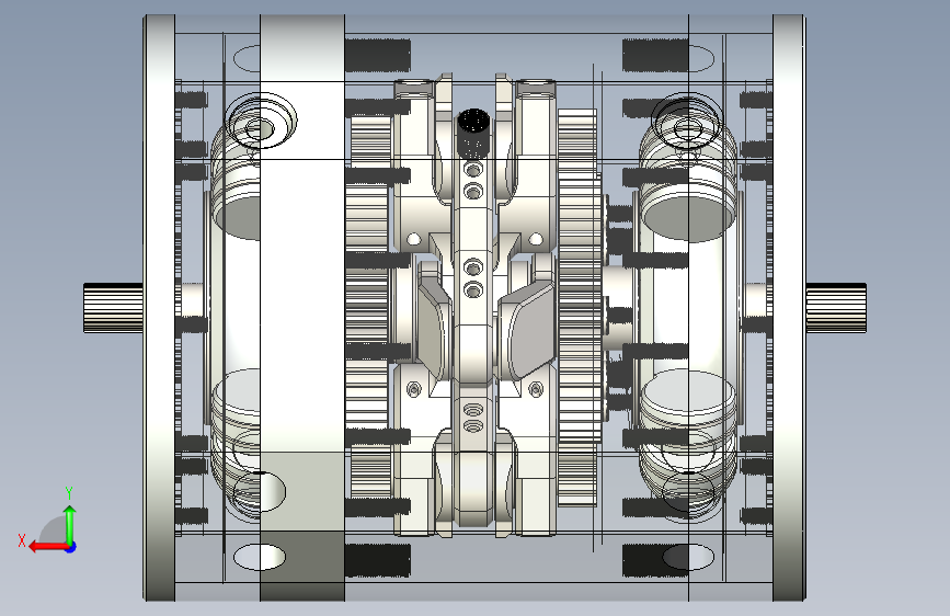 Y5775-斯特林发动机+toroidal-engine 背面视图