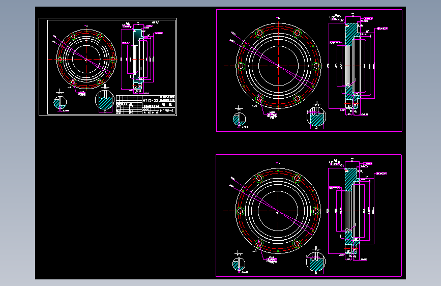 NF和NJ型逆止器CAD 主视图
