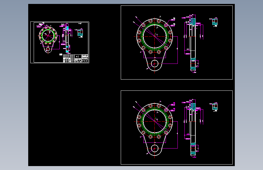 NF和NJ型逆止器CAD 主视图