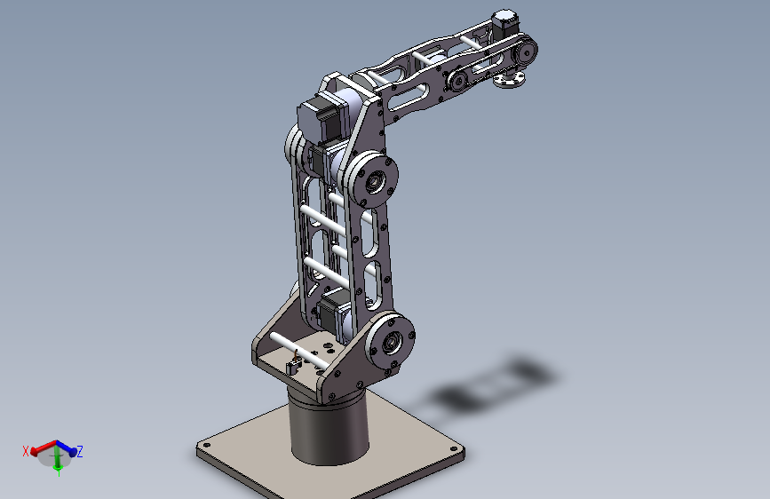 6轴机器人 六轴机械手臂3D图纸 Solidworks设计 含CAD图清单