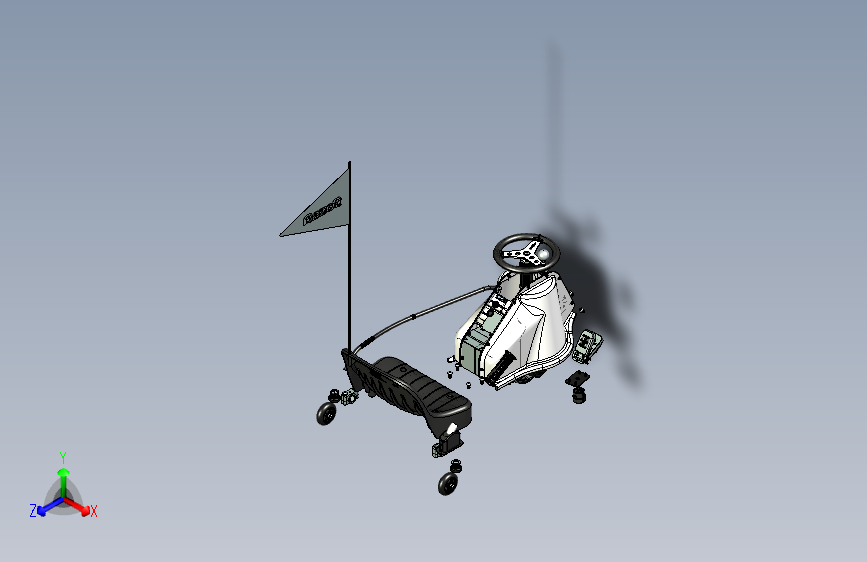 Y6593-卡丁车+钢管车+razor-crazy-cart-special-edition+IGS