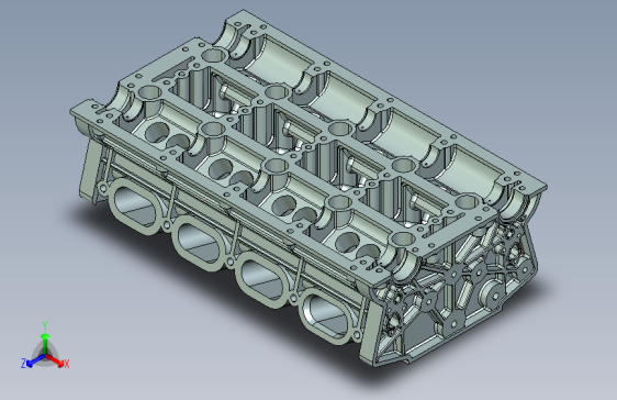 Y5834-2.0升四缸发动机（UG设计）3D模型图纸