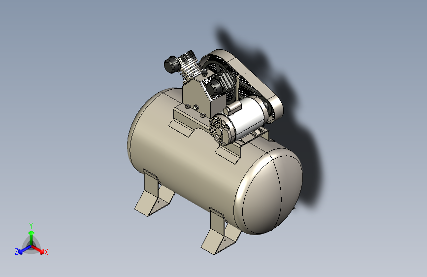 Y6027-空压机+air-compressor-29+STP 主视图