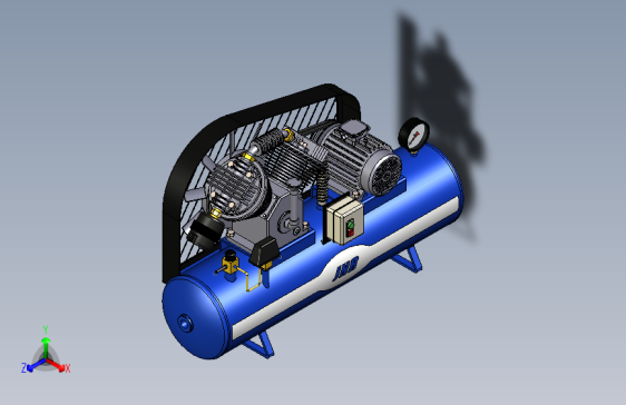 Y6022-空压机+air-compressor-5+SW+STP