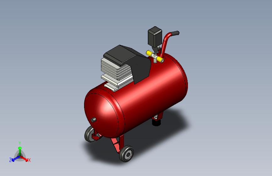 Y6021-空压机+air-compressor-2+SW+STP+IGS+STL
